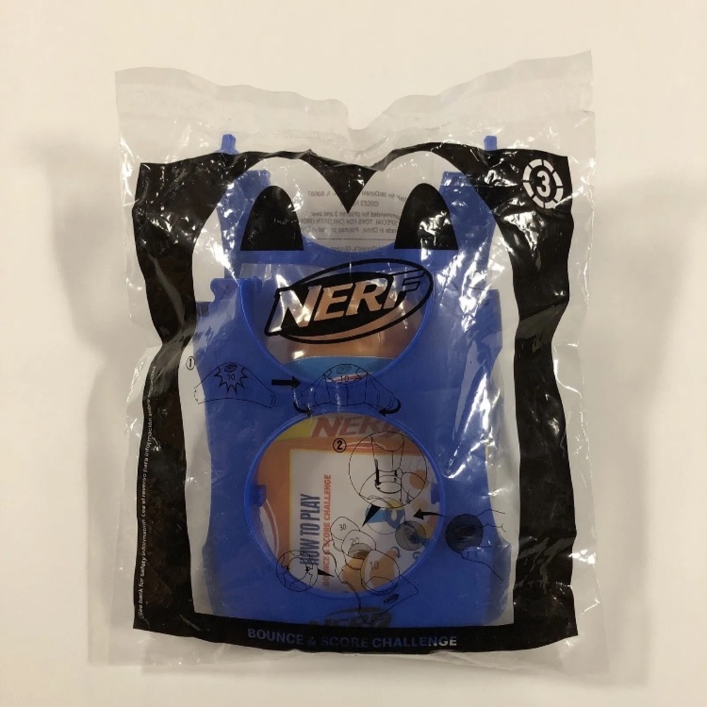 NEW  2023 McDonald’s Happy Meal Toy for NERF #3 BOUNCE & SCORE CHALLENGE